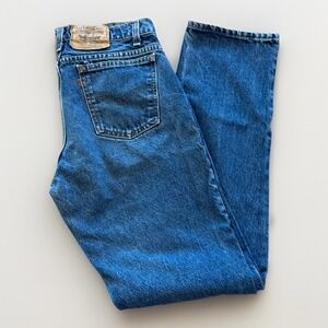 Vintage Levis 506 Jeans Mens 31 x 34 Denim Relaxed Fit Straight Leg Orange Tab